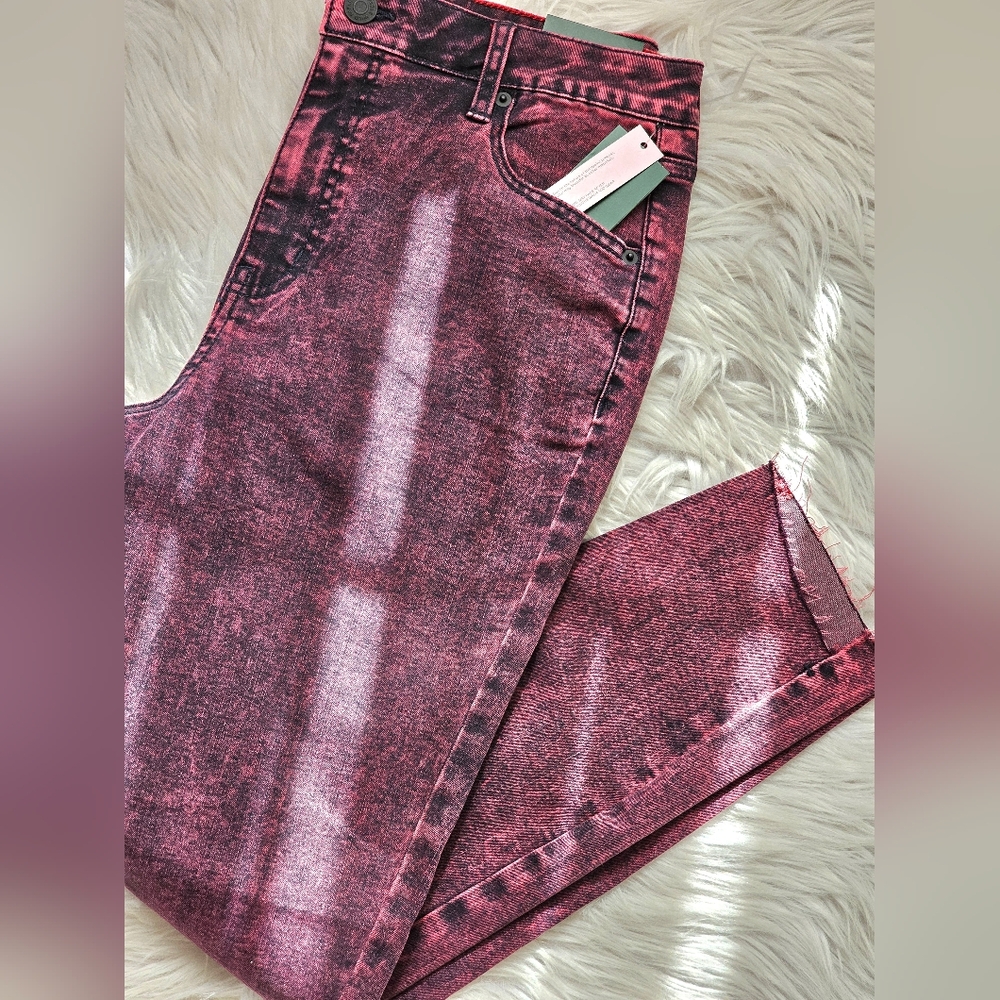 Acid Dyed High Rise Women's Jeans